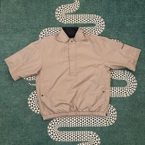 Dryjoys by FootJoy Tan Short Sleeve Rain/Wind Jacket